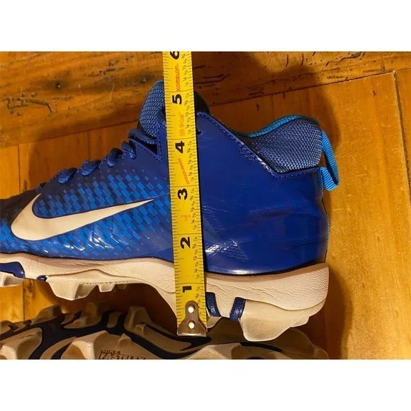 Nike Youth Alpha Menace 2 Shark Football Cleats Blue Unisex Kids 5.5Y Blue GC - Picture 9 of 11